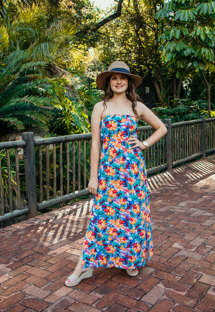 Selene Wide Brim Fedora Sunhat: Tan & Black