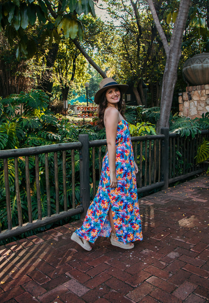 Selene Wide Brim Fedora Sunhat: Tan & Black